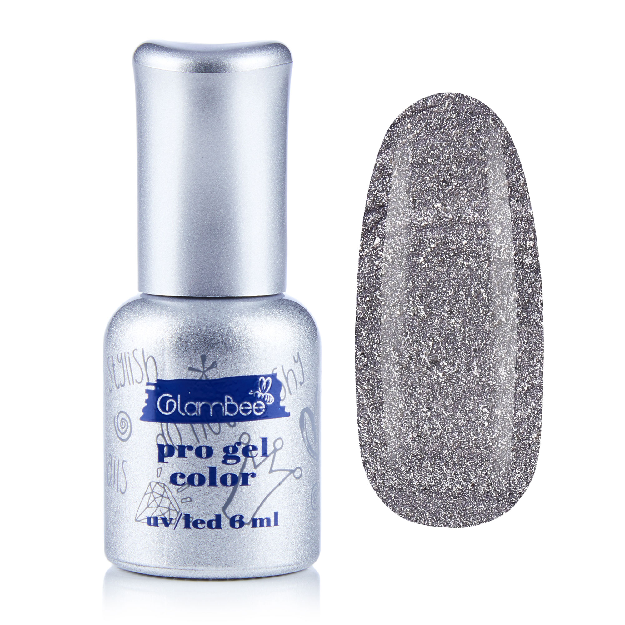 Гель-лак для нігтів GlamBee ProGel Chrome 53, 6 мл